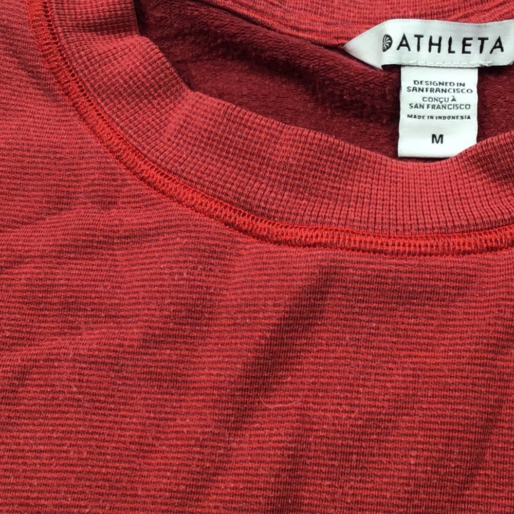 Athleta Crew Sweatshirt, Red, M - Picture 12 of 13